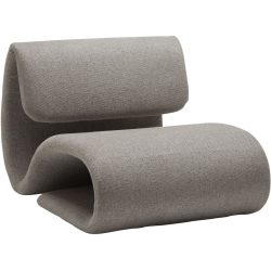 DAN-FORM Sessel Dubna Grau Stoff 77.5 cm 92 cm - Farbe: hellgrau - Sessel