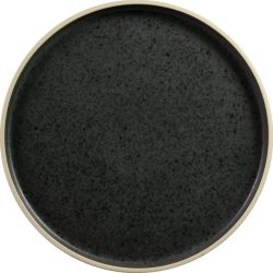 Teller flach Calypso Braun/Schwarz Steingut 16 cm - Farbe: Sepia - Material: Stoneware - Teller flach