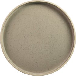 Teller flach Calypso Beige/Braun Steingut 20 cm - Farbe: cannelle - Material: Stoneware - Teller flach