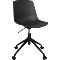 Bürostuhl Livio Schwarz Kunststoff 50 cm 82.5 cm Höhenverstellbar (manuell) - Material: Polypropylen - Bürostuhl