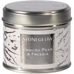 Stoneglow Duftkerze Luna Silber/Weiss Wachs 7.8 cm - Farbe: weiss/silber - Duftkerze
