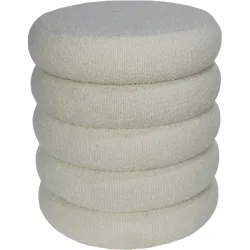 Hocker June Beige Polyester 36.5 cm 36.5 cm - Hocker