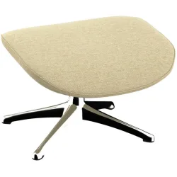 Hocker Serina Beige Polyester 59 cm 41 cm - Hocker