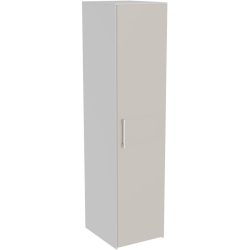 Kleiderschrank Window Grau Holz 50.7 cm 60 cm 213.9 cm - Farbe: lichtgrau - Material: Holzwerkstoff - Möbel Konfigurator: Traummöbel individuell