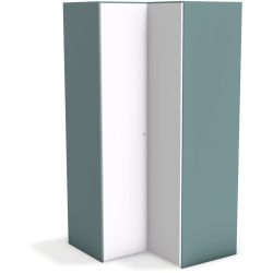 Kleiderschrank Window Grau/Grün Holz 107 cm 108 cm 214 cm - Farbe: grüngrau - Material: Holzwerkstoff - Möbel Konfigurator: Traummöbel individuell