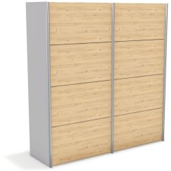 Kleiderschrank Window Weiss Holz 197 cm 67 cm 214 cm - Material: Holzwerkstoff - Möbel Konfigurator: Traummöbel individuell zusammenstellen -