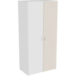 Kleiderschrank Window Weiss Holz 100 cm 60 cm 214 cm - Material: Holzwerkstoff - Möbel Konfigurator: Traummöbel individuell zusammenstellen -