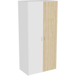Kleiderschrank Window Weiss Holz 99.5 cm 60 cm 213.9 cm - Material: Holzwerkstoff - Möbel Konfigurator: Traummöbel individuell zusammenstellen -