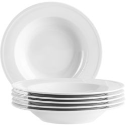 MÄSER Suppenteller-Set 6-tlg. Arlona Weiss Porzellan - Suppenteller-Set 6-tlg.