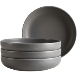MÄSER Schüssel-Set 4-tlg. Unico Schwarz Steinzeug 22 cm - Schüssel-Set 4-tlg.