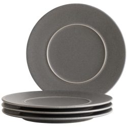 MÄSER Dessertteller-Set 4-tlg. Unico Schwarz Steinzeug 21 cm - Dessertteller-Set 4-tlg.