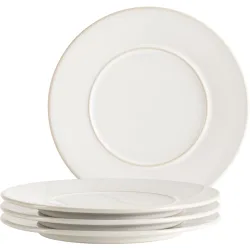 MÄSER Dessertteller-Set 4-tlg. Unico Weiss Steinzeug 21 cm - Dessertteller-Set 4-tlg.