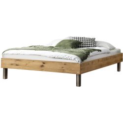 Hasena Bett Sassari Braun Holz 160 x 200 cm - Farbe: Wildeiche - Material: Eiche massiv - Bett