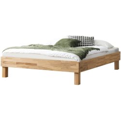 Hasena Bett Sassari Braun Holz 90 x 200 cm - Farbe: Kernbuche - Material: Kernbuche massiv - Bett
