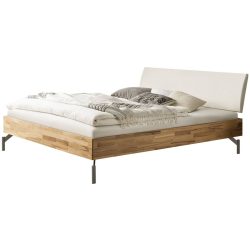Hasena Bett Sassari Braun Holz 140 x 200 cm - Farbe: Kernbuche/Kul white - Material: Kernbuche massiv - Bett