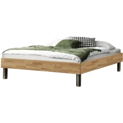 Hasena Bett Sassari Braun Holz 100 x 200 cm - Farbe: Kernbuche - Material: Kernbuche massiv - Bett