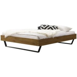 Hasena Bett Sassari Braun Holz 180 x 200 cm - Farbe: Wildeiche - Material: Eiche massiv - Bett