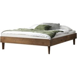 Hasena Bett Sassari Braun Holz 180 x 200 cm - Farbe: Nussbaum - Bett
