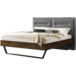 Hasena Bett Sassari Braun Holz 200 x 200 cm - Farbe: Nussbaum - Bett