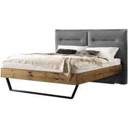 Hasena Bett Sassari Braun Holz 140 x 200 cm - Farbe: Wildeiche - Material: Eiche massiv - Bett