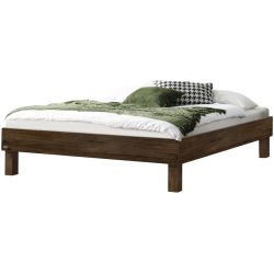 Hasena Bett Sassari Braun Holz 200 x 200 cm - Farbe: Nussbaum - Bett