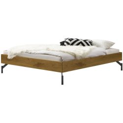 Hasena Bett Sassari Braun Holz 180 x 200 cm - Farbe: Wildeiche - Material: Eiche massiv - Bett