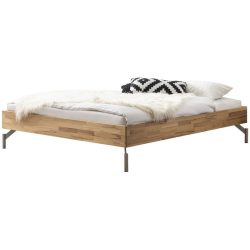 Hasena Bett Sassari Braun Holz 90 x 200 cm - Farbe: Kernbuche - Material: Kernbuche massiv - Bett