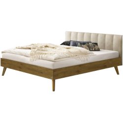 Hasena Bett Sassari Braun Holz 180 x 200 cm - Farbe: Wildeiche - Material: Eiche massiv - Bett