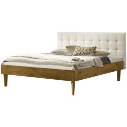 Hasena Bett Sassari Braun Holz 140 x 200 cm - Farbe: Wildeiche, weiss - Material: Eiche massiv - Bett