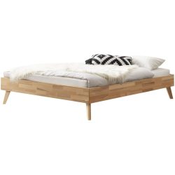Hasena Bett Sassari Braun Holz 180 x 200 cm - Farbe: Kernbuche - Material: Kernbuche massiv - Bett