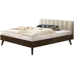 Hasena Bett Sassari Braun Holz 160 x 200 cm - Farbe: Nussbaum - Bett