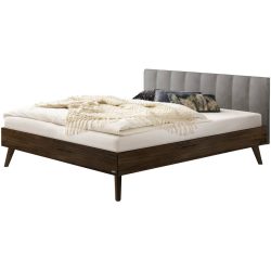 Hasena Bett Sassari Braun Holz 160 x 200 cm - Farbe: Nussbaum - Bett