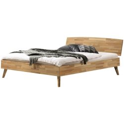 Hasena Bett Sassari Braun Holz 90 x 200 cm - Farbe: Kernbuche Natur - Material: Kernbuche Massivholz - Bett