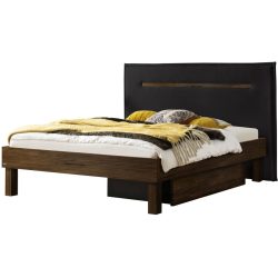 Hasena Bett Sassari Braun Holz 200 x 200 cm - Farbe: Nussbaum - Bett
