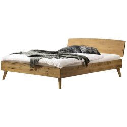 Hasena Bett Sassari Braun Holz 200 x 200 cm - Farbe: Wildeiche Natur - Material: Eiche Massivholz - Bett