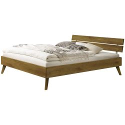 Hasena Bett Sassari Braun Holz 200 x 200 cm - Farbe: Wildeiche - Material: Eiche massiv - Bett
