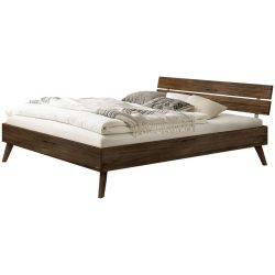 Hasena Bett Sassari Braun Holz 200 x 200 cm - Farbe: Nussbaum - Bett