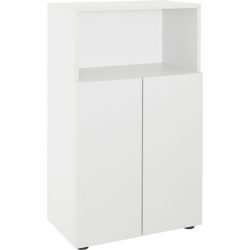 Badmöbel Xenia Weiss Holz 60 cm 35 cm 104.5 cm - Material: Holzwerkstoff - Badmöbel