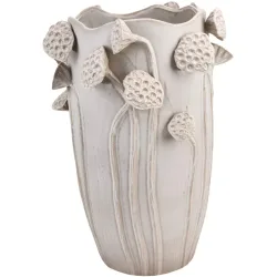 Vase Myko Weiss Steingut 35 cm - Vase