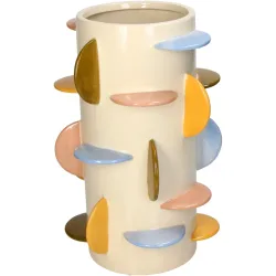 Vase Myko Mehrfarbig Steingut 31.5 cm - Farbe: Multi - Vase