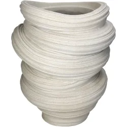 Vase Myko Beige Kunstharz 32.6 cm - Material: Polyresin - Vase