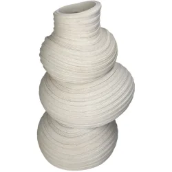 Vase Myko Beige Kunstharz 36.6 cm - Material: Polyresin - Vase