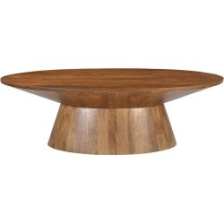 Salontisch Mango Braun Holz 130 cm - Farbe: natur - Material: Mangoholz massiv - Salontisch