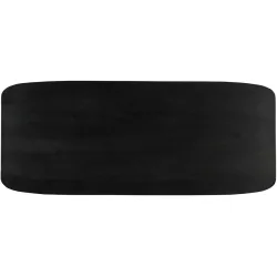 Tischplatte Smooth Schwarz Holz 180 cm - Material: Mangoholz massiv - Tischplatte