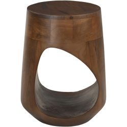Beistelltisch Rondo Braun Holz 32 cm - Material: Mangoholz massiv - Beistelltisch