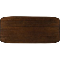 Tischplatte Rondo Braun Holz 200 cm - Material: Mangoholz massiv - Tischplatte