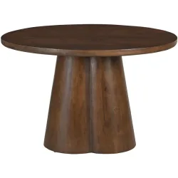 Tisch Rondo Braun Holz 120 cm - Material: Mangoholz massiv - Tisch