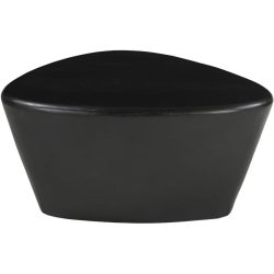 Beistelltisch Smooth Schwarz Holz 70 cm - Material: Mangoholz massiv - Beistelltisch