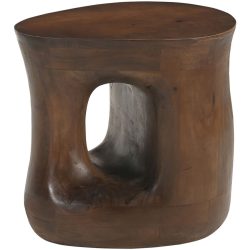 Beistelltisch Rondo Braun Holz 40 cm - Material: Mangoholz massiv - Beistelltisch