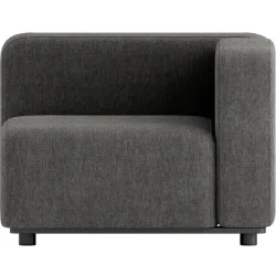 SACKit Loungeelement Cobana Grau Aluminium/Olefin Faser 1 B 95 T 95 cm - Loungeelement